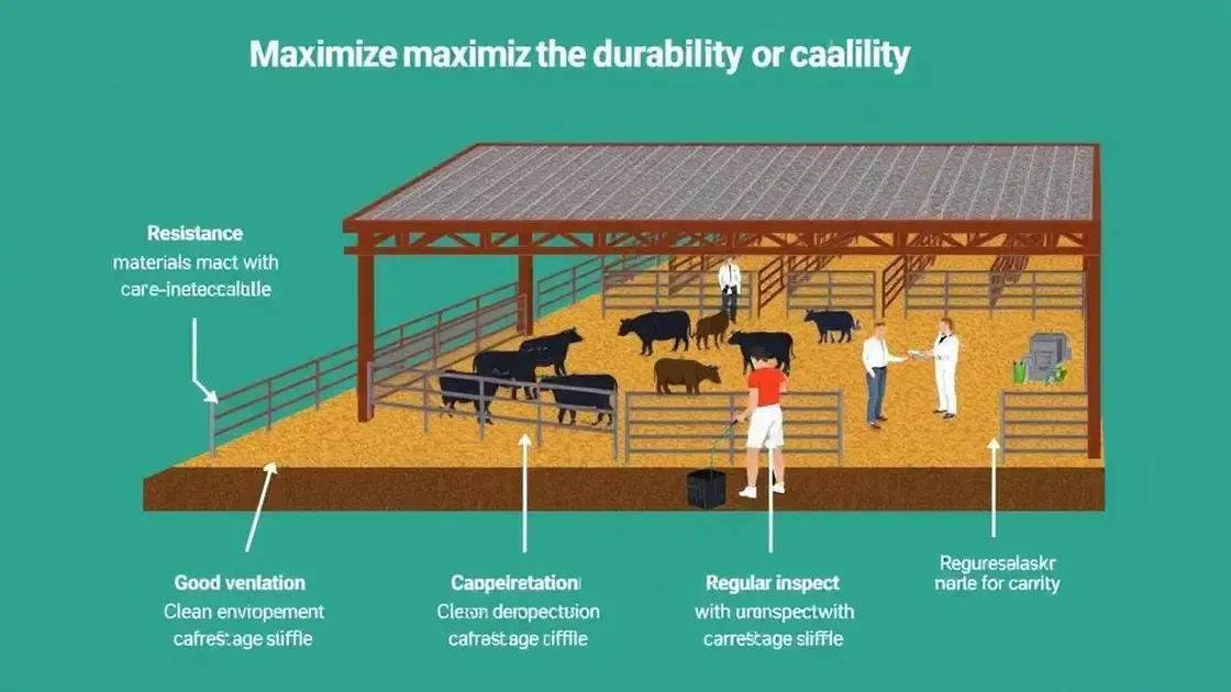 Estratégias para maximizar a durabilidade do curral